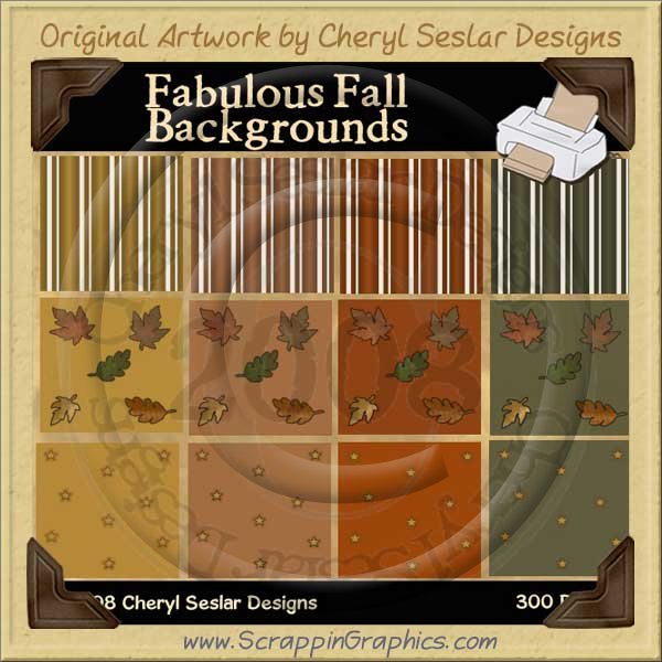 Fabulous Fall Background Tiles Clip Art Graphics - Click Image to Close