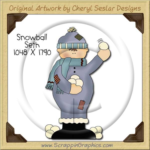 Snowball Seth Single Clip Art Graphic Download - Click Image to Close