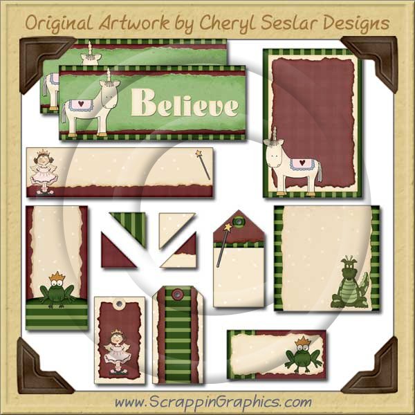 Fantasy Journaling Delights Digital Scrapbooking Graphics Clip Art Download - Click Image to Close