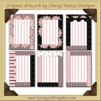 Chic Pink Greeting Card Frames Printable Craft Download