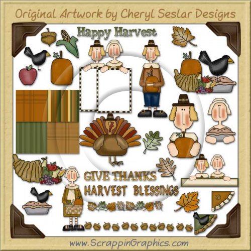 Harvest Blessings Collection Clip Art Download