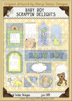 Baby Boy Scrappin' Delights Clip Art Graphics