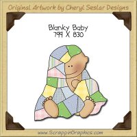 Blanky Baby Single Clip Art Graphic Download