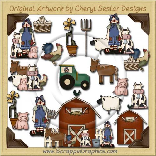Annie On The Farm Collection Clip Art Download