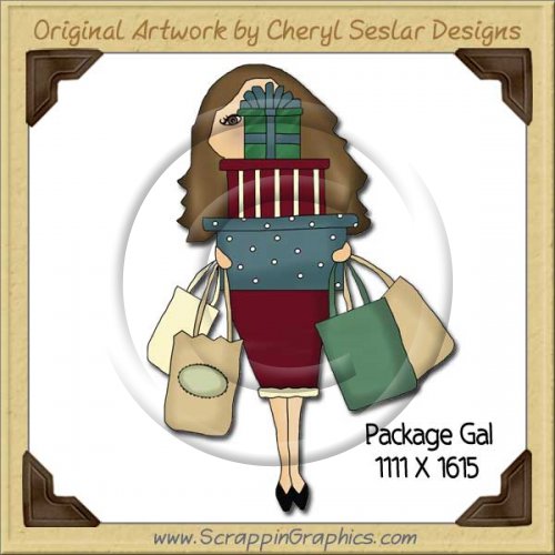 Package Gal Single Graphics Clip Art Download
