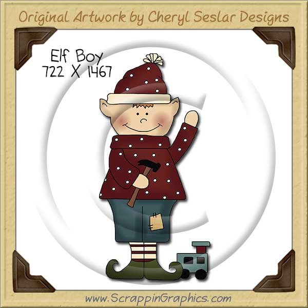 Elf Boy Single Clip Art Graphic Download - Click Image to Close