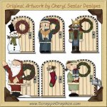 Christmas Doors Graphics Clip Art Download