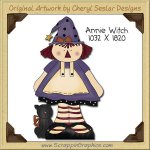 Annie Witch Single Clip Art Graphic Download