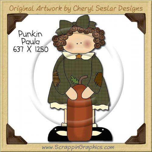 Punkin Paula Single Clip Art Graphic Download