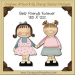 Best Friends Forever Single Clip Art Graphic Download