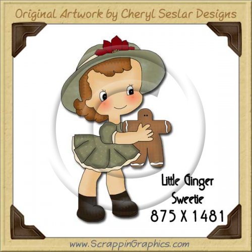 Little Ginger Sweetie Single Graphics Clip Art Download