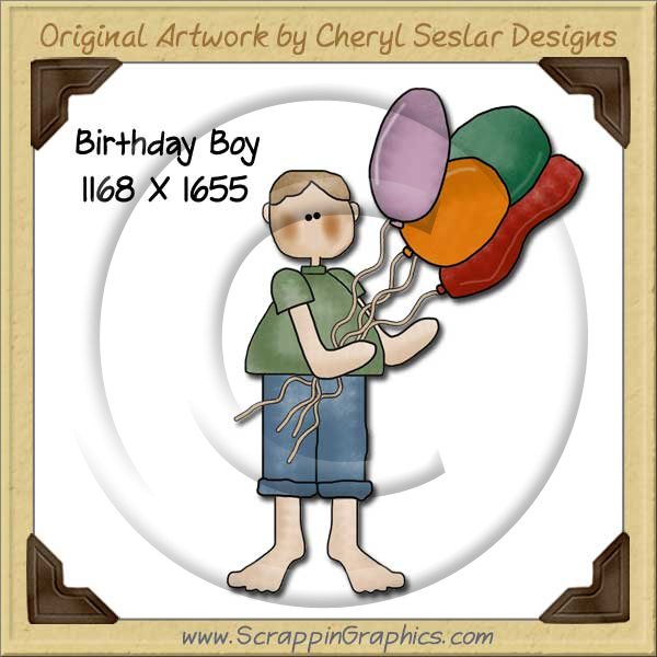 Birthday Boy Single Graphics Clip Art Download - Click Image to Close