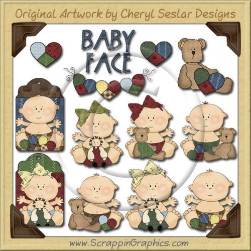 Homespun Babies Limited Pro Graphics Clip Art Download