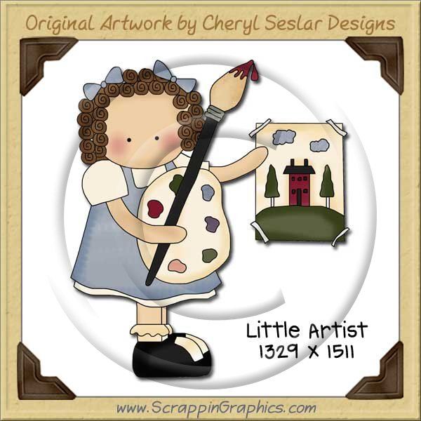 Little Artist Single Graphics Clip Art Download - Click Image to Close