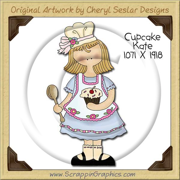Cupcake Kate Single Clip Art Graphic Download - Click Image to Close