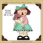 Roses Annie Single Clip Art Graphic Download