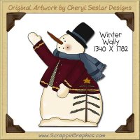 Winter Wally Single Clip Art Graphic Download