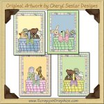 Baby Basket Sampler Card Collection Printable Craft Download