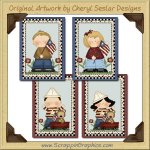 All American Kids Card Sampler Printable Craft Download