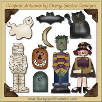 Halloween Fun Mini Collection Graphics Clip Art Download