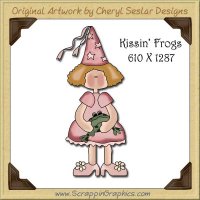 Kissin' Frogs Single Graphics Clip Art Download