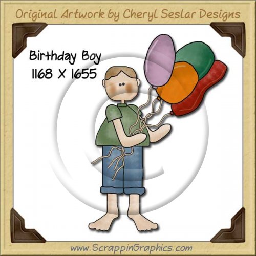 Birthday Boy Single Graphics Clip Art Download