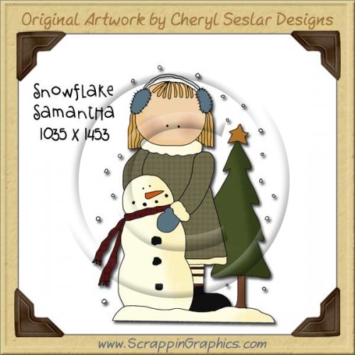 Snowflake Samantha Single Graphics Clip Art Download