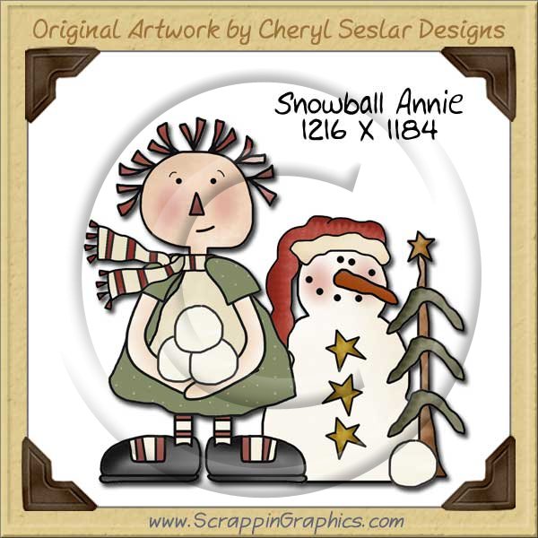 Snowball Annie Single Graphics Clip Art Download - Click Image to Close