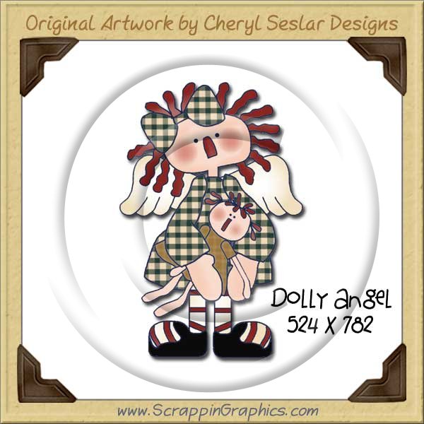 Dolly Angel Single Graphics Clip Art Download - Click Image to Close