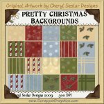 Pretty Christmas Background Tiles Clip Art Graphics