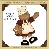 Ginger Chef Single Clip Art Graphic Download