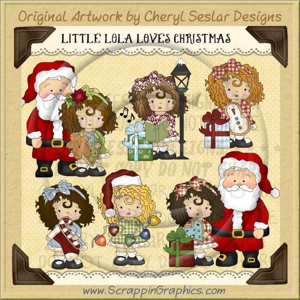 Little Lola Loves Christmas Limited Pro Clip Art Graphics - Click Image to Close