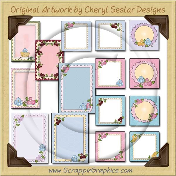 Spring Blooms Sampler Card Collection Printable Craft Download - Click Image to Close