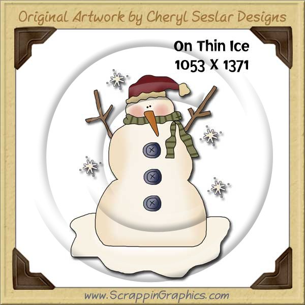 On Thin Ice Single Graphics Clip Art Download - Click Image to Close