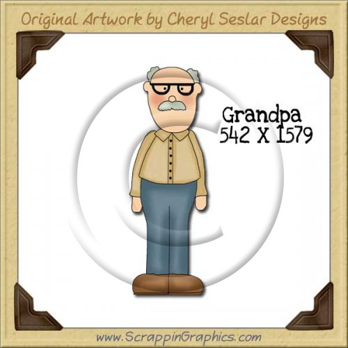 Granddad Single Graphics Clip Art Download