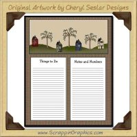 In The Valley To Do Sheet Printable Craft Graphic Download