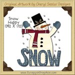 Snow Happy Single Clip Art Graphic Download
