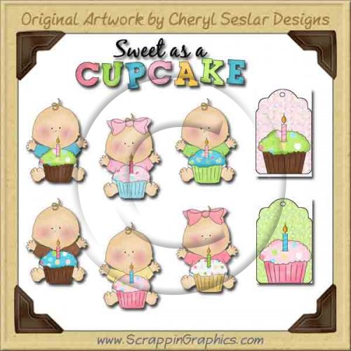 Sweet Little Cupcakes Limited Pro Graphics Clip Art Download
