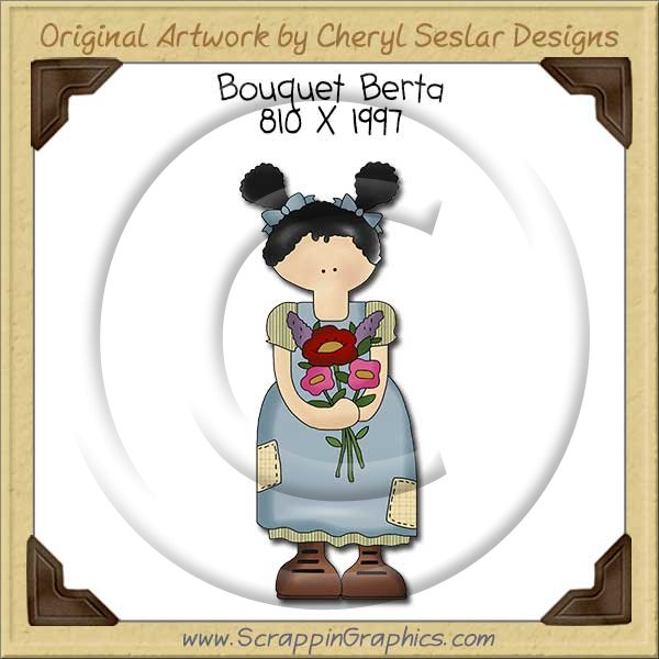 Bouquet Berta Single Clip Art Graphic Download - Click Image to Close