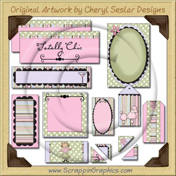 Chic Boutique Journaling Delights Digital Scrapbooking Graphics Clip Art Download - Click Image to Close