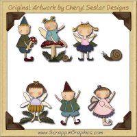 Woodland Wee Folk Collection Graphics Clip Art Download