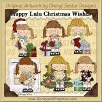 Happy Lulu Christmas Wishes Limited Pro Clip Art Graphics