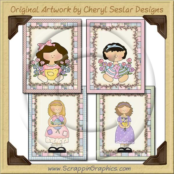 Easter Sweetie Sampler Card Collection Printable Craft Download - Click Image to Close