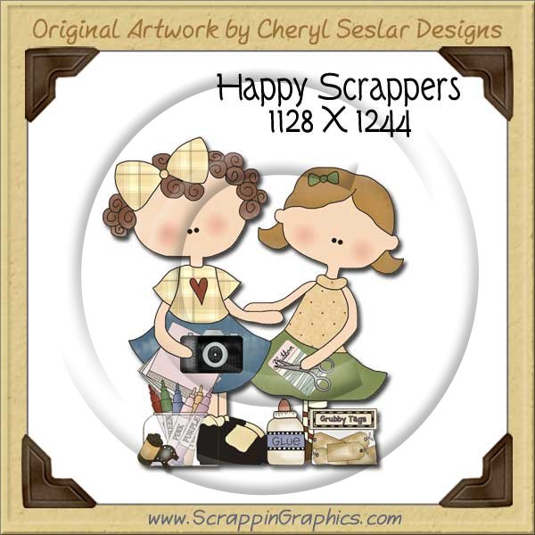 Happy Scrappers Single Graphics Clip Art Download - Click Image to Close