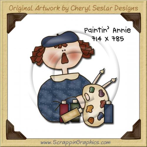 Paintin' Annie Single Graphics Clip Art Download