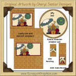 Space Invasion Wrapper Set Printable Craft Collection Graphics C