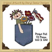 Pocket Full Of Posies Single Graphics Clip Art Download