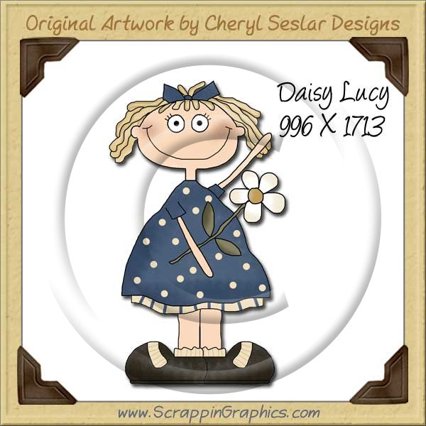 Daisy Lucy Single Graphics Clip Art Download - Click Image to Close