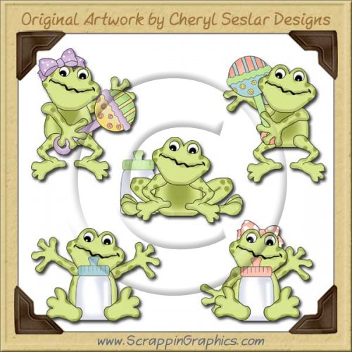 Fat Baby Frogs Limited Pro Graphics Clip Art Download
