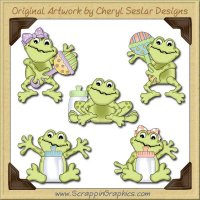 Fat Baby Frogs Limited Pro Graphics Clip Art Download